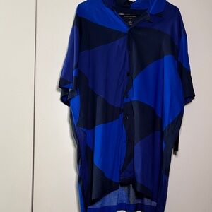 Men's Blue Patterned Jacket